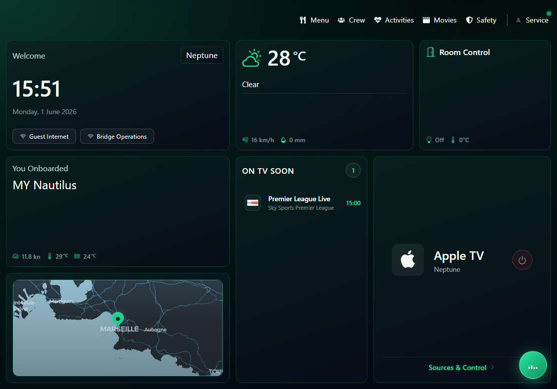 PACK UI green dashboard screenshot